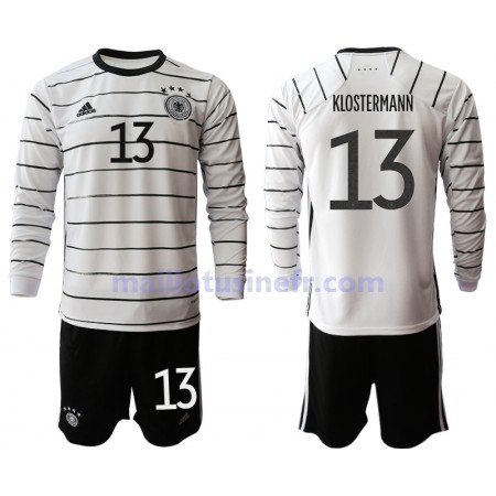 Maillot de Foot Allemagne Lukas Klostermann 13 Domicile UEFA EURO 2020 Manches Longues - Enfant